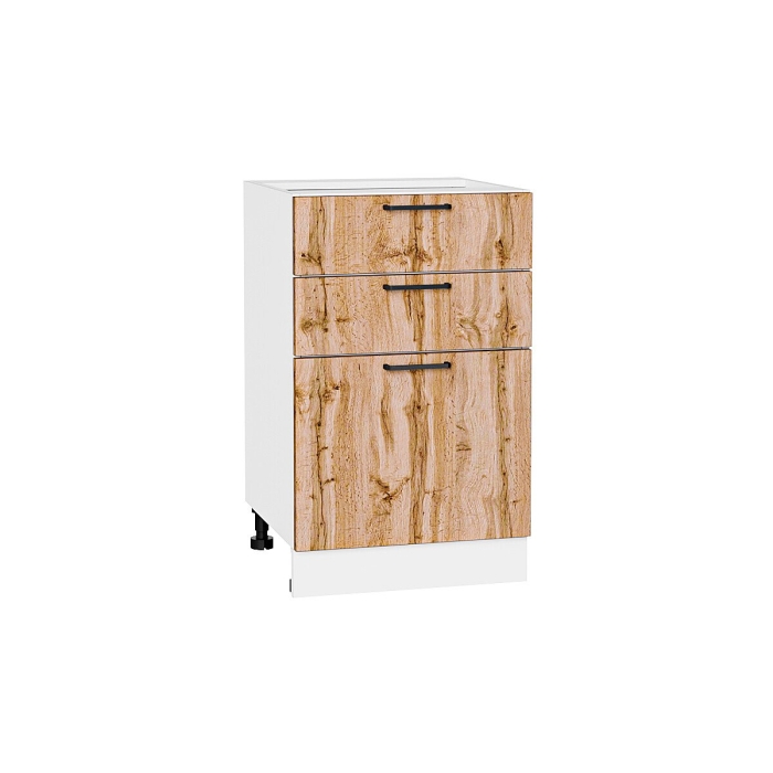 Шкаф нижний с 3-мя ящиками Флэт