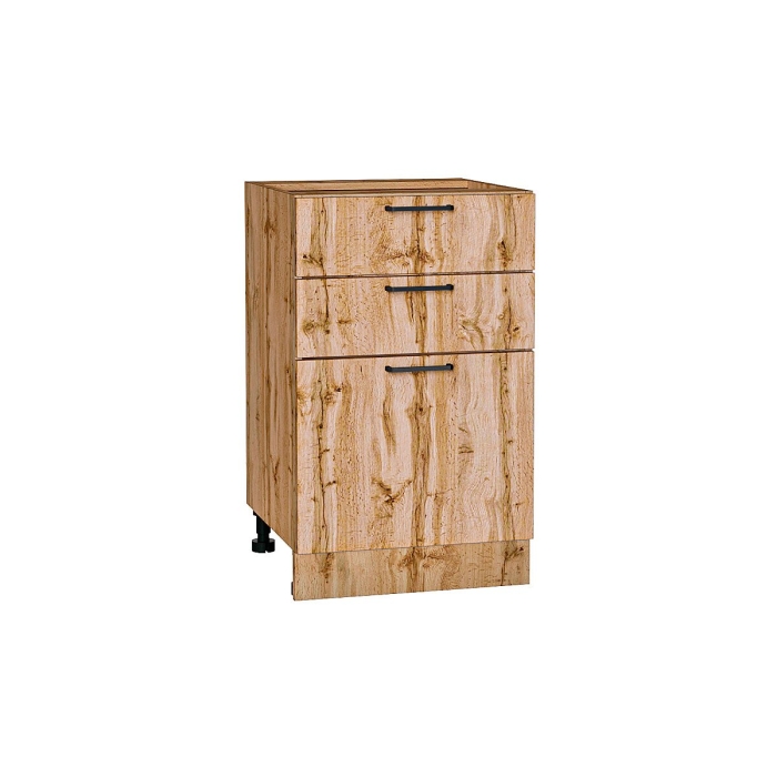 Шкаф нижний с 3-мя ящиками Флэт