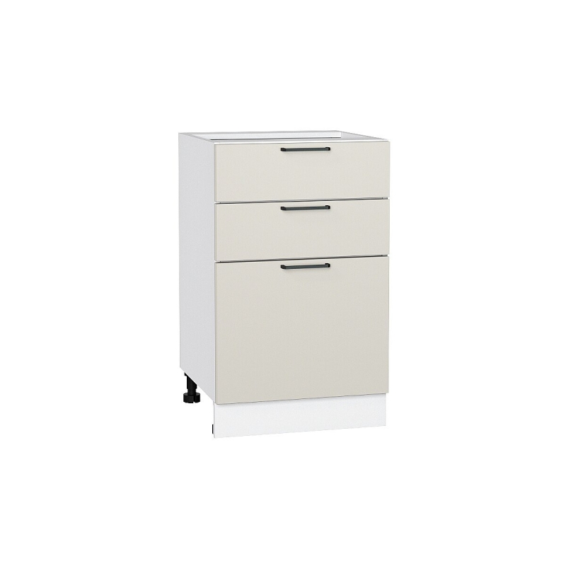 Шкаф нижний с 3-мя ящиками Флэт