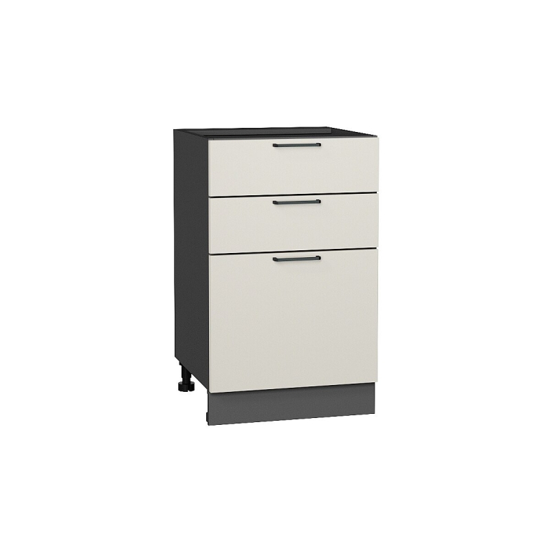 Шкаф нижний с 3-мя ящиками Флэт