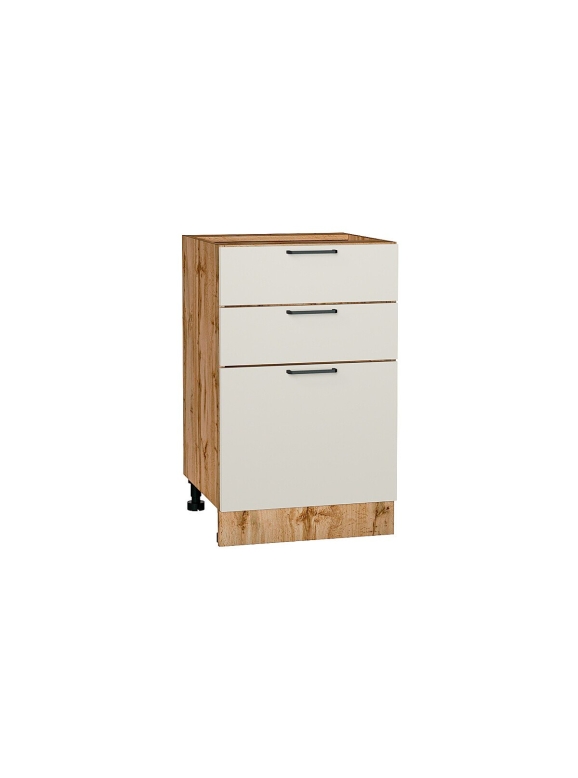 Шкаф нижний с 3-мя ящиками Флэт