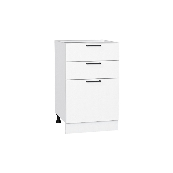 Шкаф нижний с 3-мя ящиками Флэт