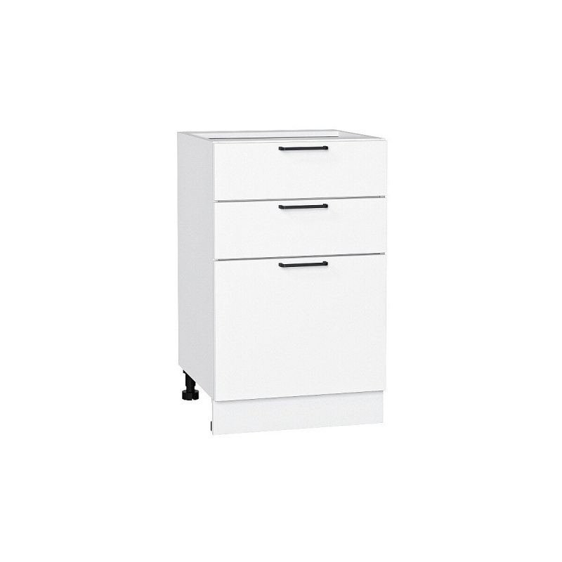 Шкаф нижний с 3-мя ящиками Флэт