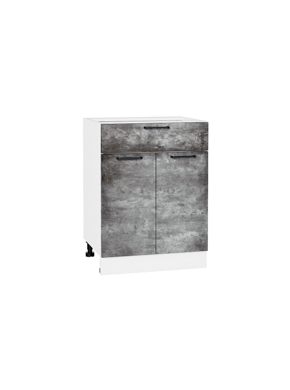 Шкаф нижний с 2-мя дверцами и ящиком Флэт