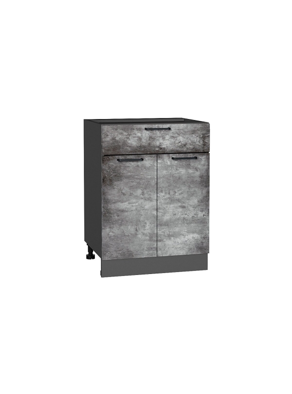 Шкаф нижний с 2-мя дверцами и ящиком Флэт