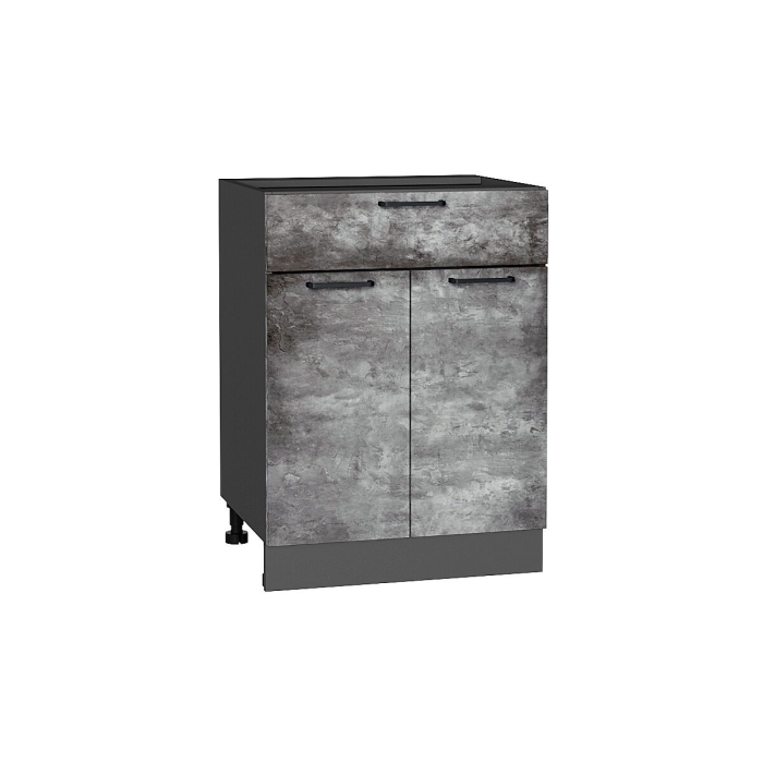 Шкаф нижний с 2-мя дверцами и ящиком Флэт