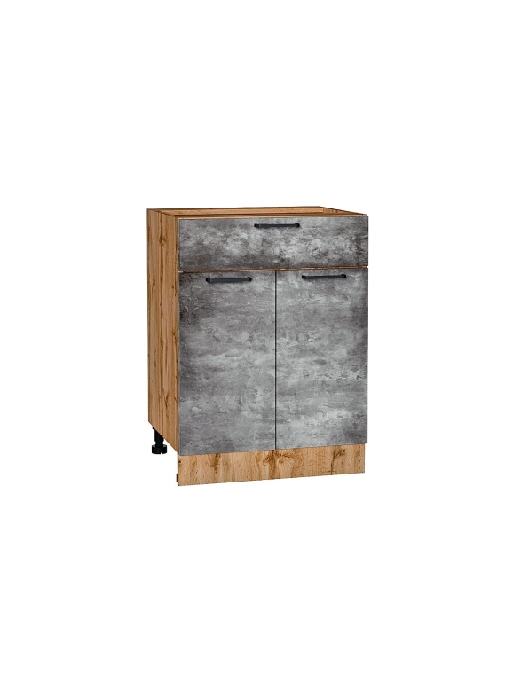 Шкаф нижний с 2-мя дверцами и ящиком Флэт