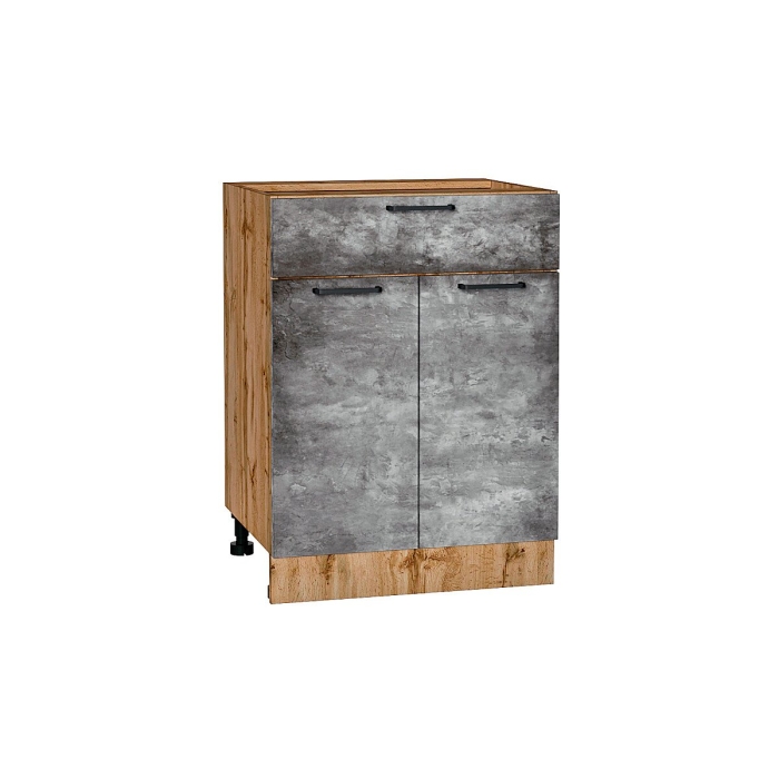 Шкаф нижний с 2-мя дверцами и ящиком Флэт