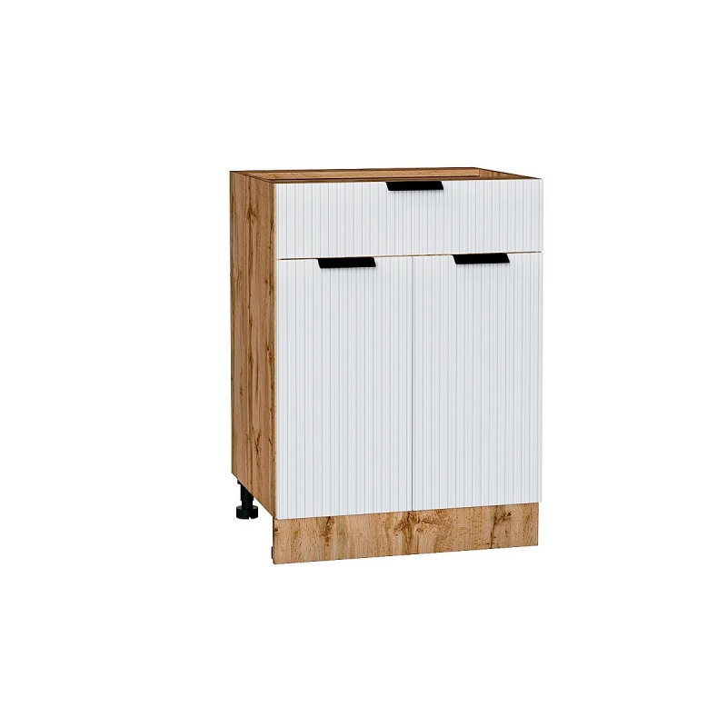 Шкаф нижний с 2-мя дверцами и ящиком Евро Лайн