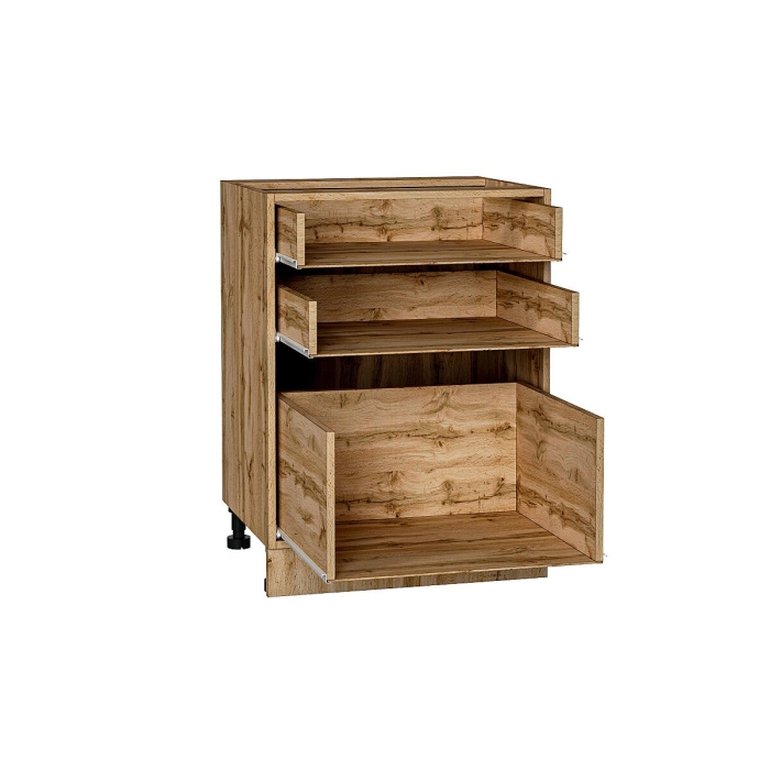 Каркас нижнего шкафа с 3-мя ящиками Н 603