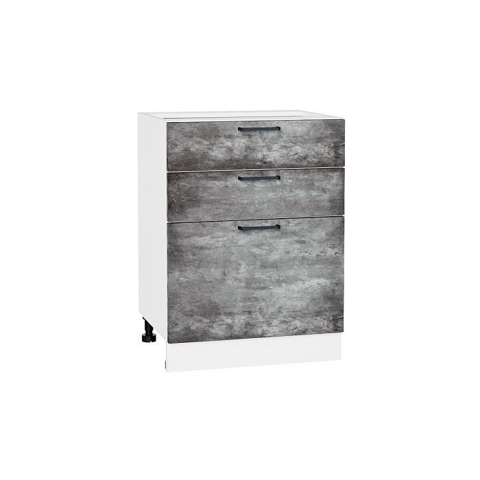 Шкаф нижний с 3-мя ящиками Флэт