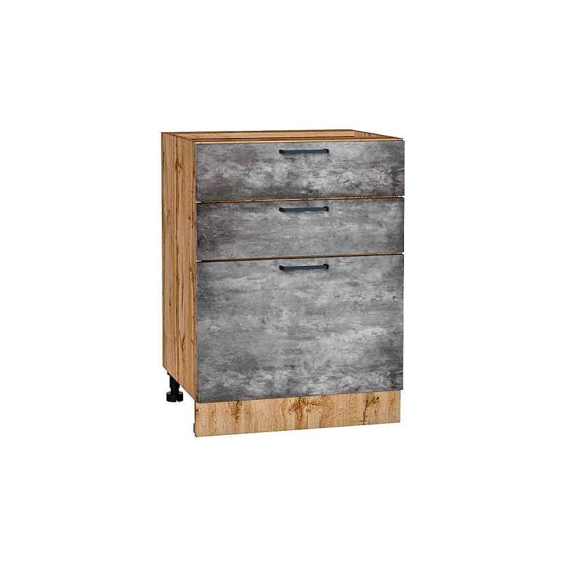 Шкаф нижний с 3-мя ящиками Флэт