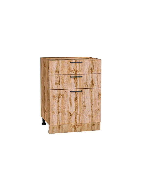 Шкаф нижний с 3-мя ящиками Флэт