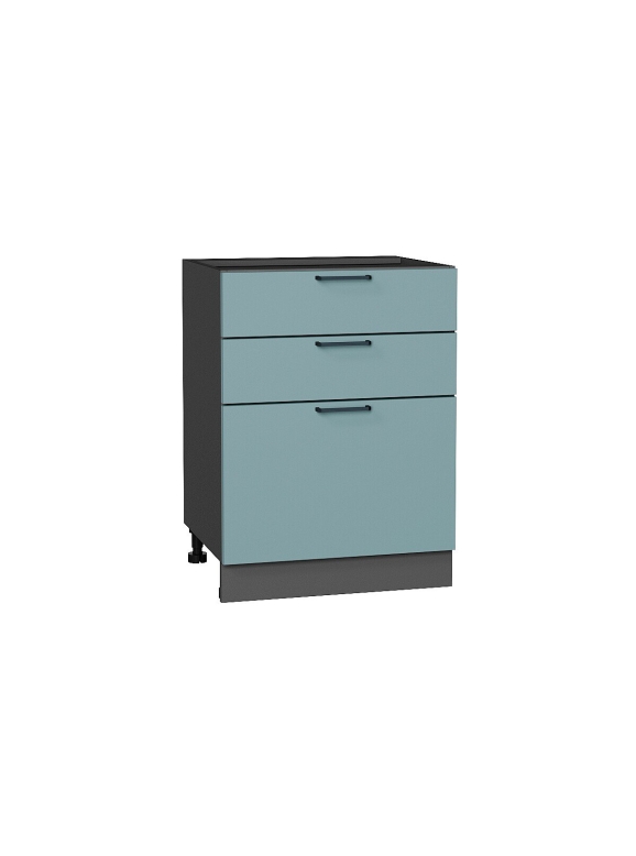 Шкаф нижний с 3-мя ящиками Флэт