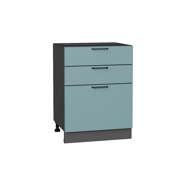 Шкаф нижний с 3-мя ящиками Флэт