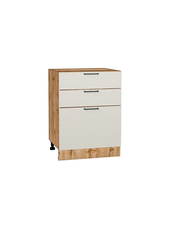 Шкаф нижний с 3-мя ящиками Флэт