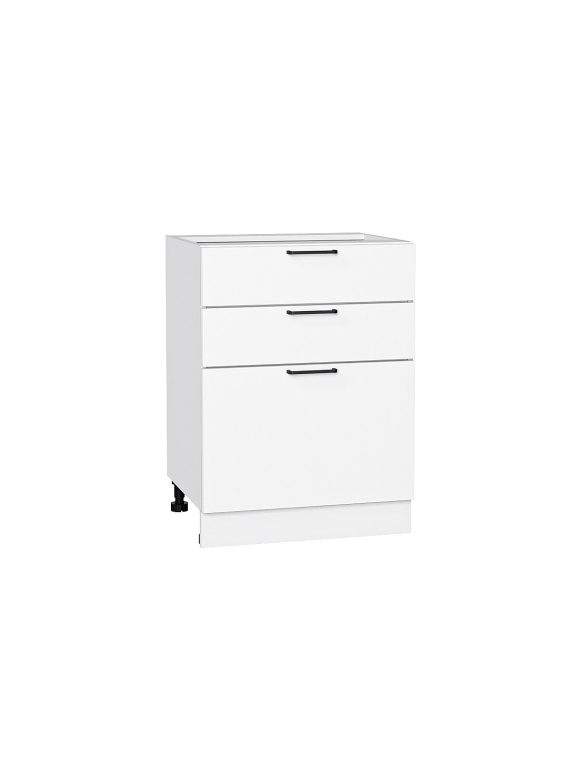 Шкаф нижний с 3-мя ящиками Флэт