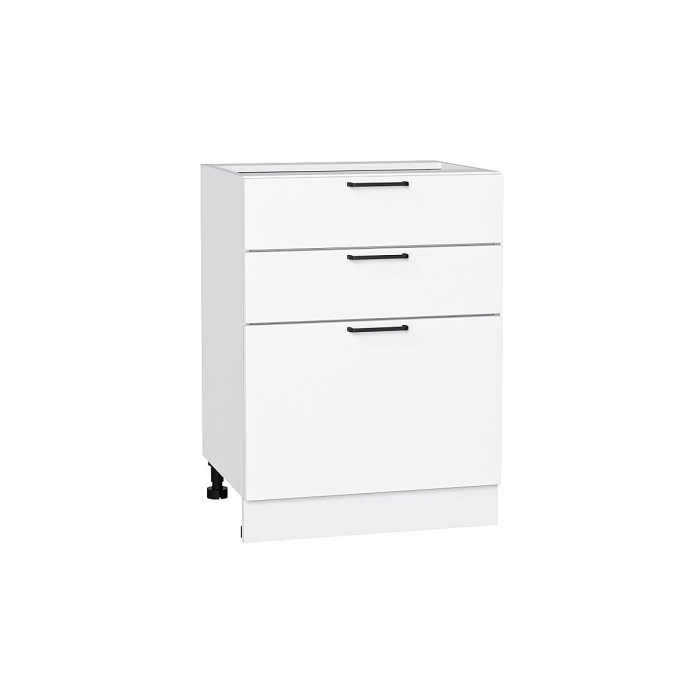 Шкаф нижний с 3-мя ящиками Флэт