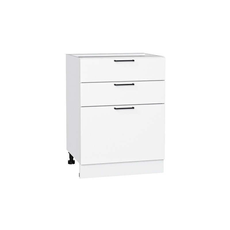 Шкаф нижний с 3-мя ящиками Флэт