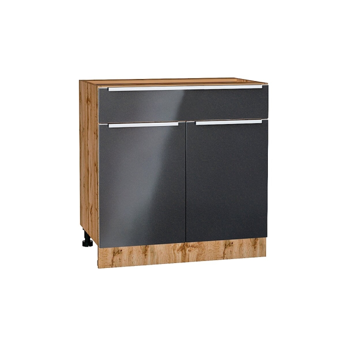 Шкаф нижний с 2-мя дверцами и ящиком Фьюжн