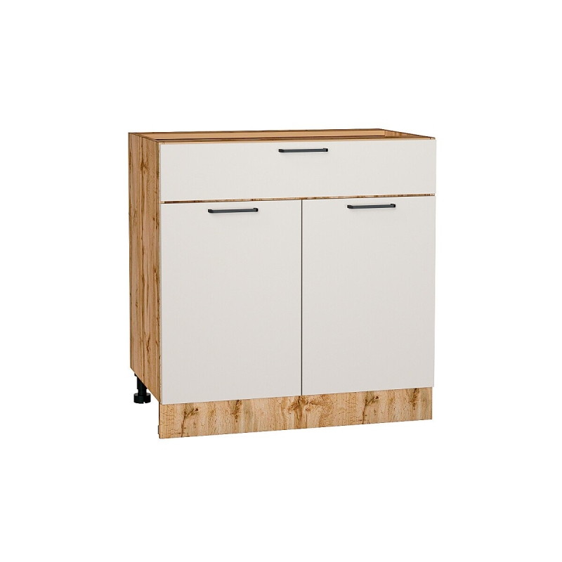 Шкаф нижний с 2-мя дверцами и ящиком Флэт