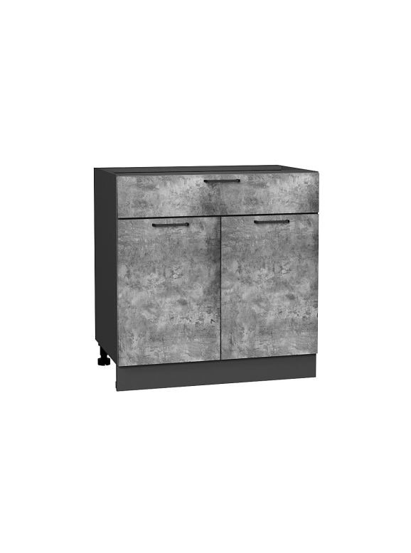 Шкаф нижний с 2-мя дверцами и ящиком Флэт