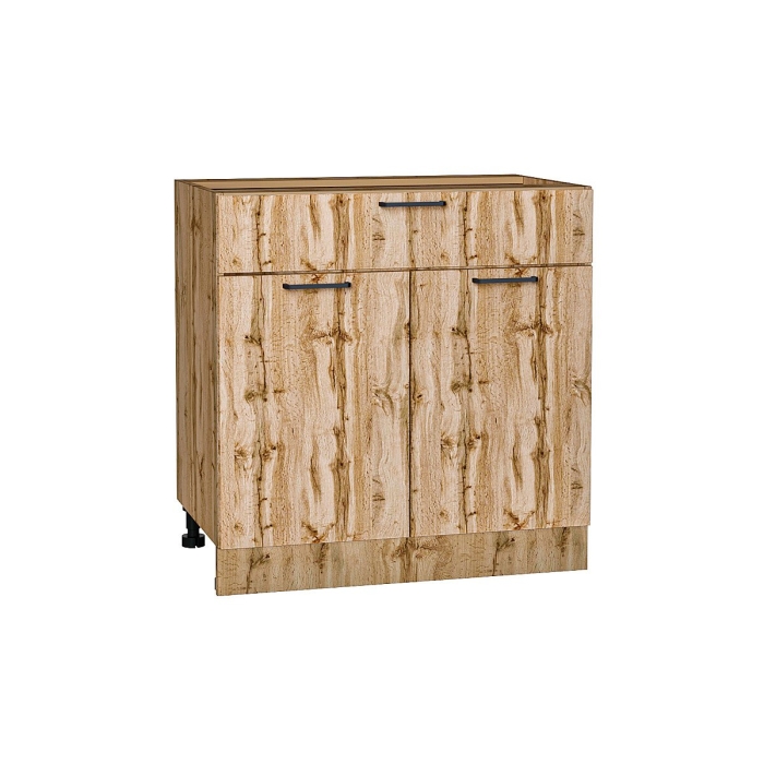 Шкаф нижний с 2-мя дверцами и ящиком Флэт