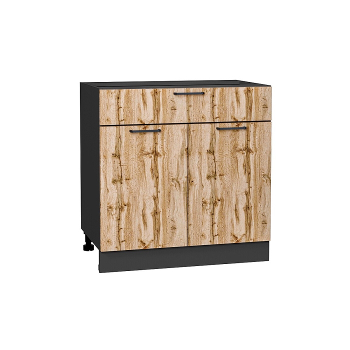 Шкаф нижний с 2-мя дверцами и ящиком Флэт