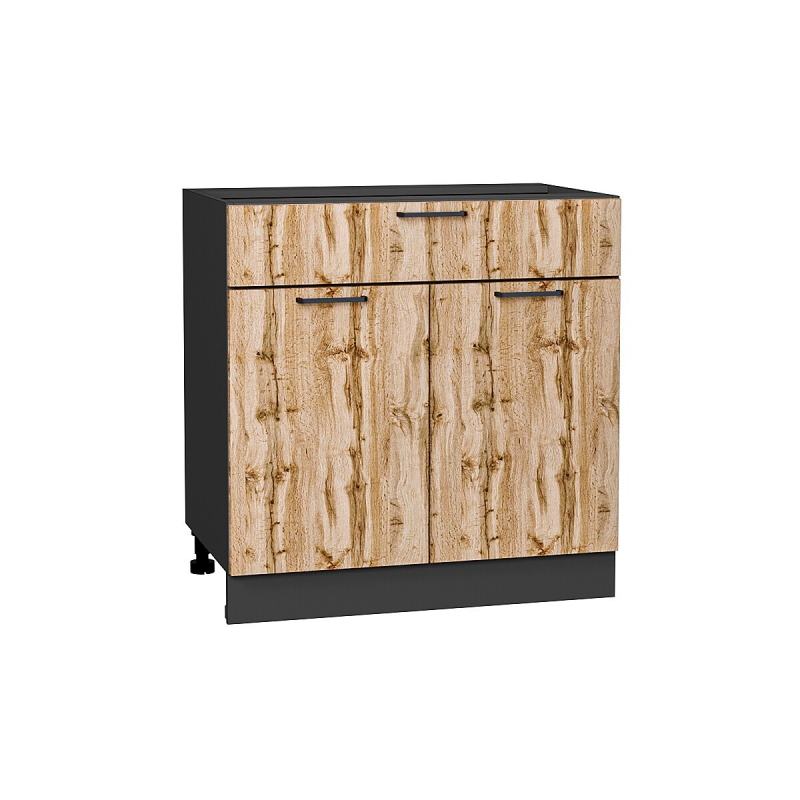 Шкаф нижний с 2-мя дверцами и ящиком Флэт