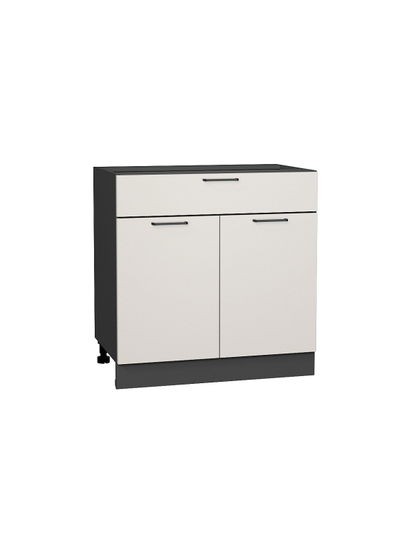Шкаф нижний с 2-мя дверцами и ящиком Флэт