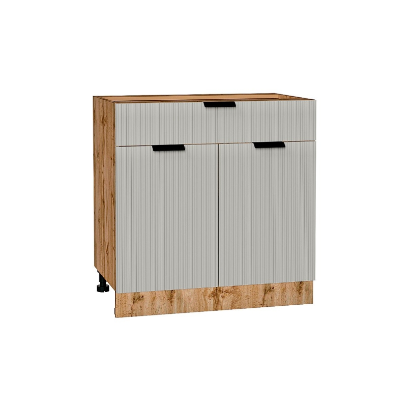 Шкаф нижний с 2-мя дверцами и ящиком Евро Лайн