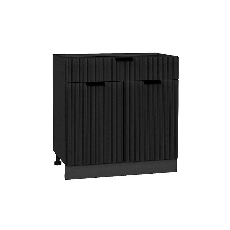 Шкаф нижний с 2-мя дверцами и ящиком Евро Лайн