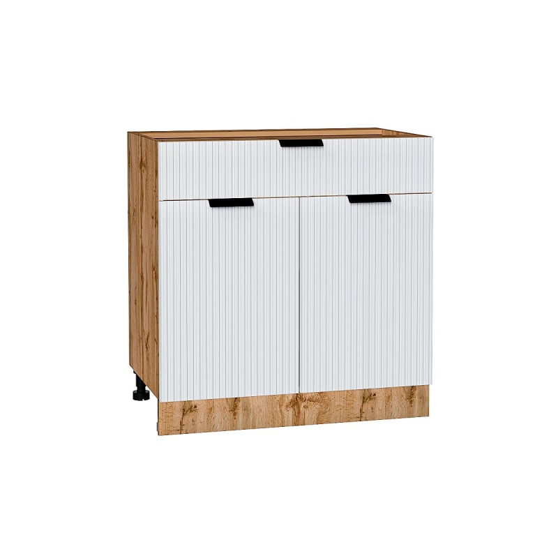 Шкаф нижний с 2-мя дверцами и ящиком Евро Лайн