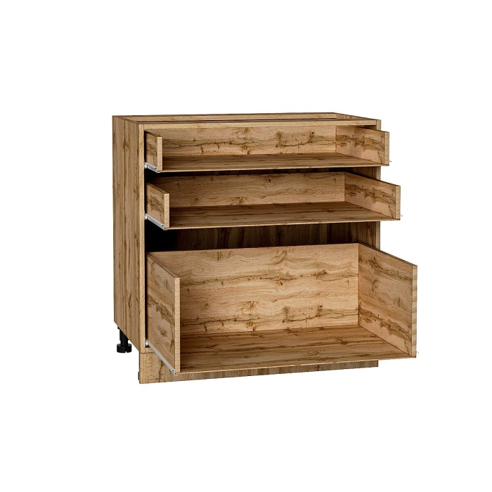 Каркас нижнего шкафа с 3-мя ящиками Н 803