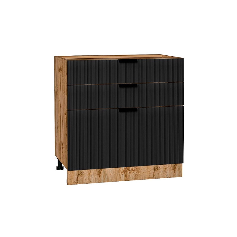 Шкаф нижний с 3-мя ящиками Евро Лайн