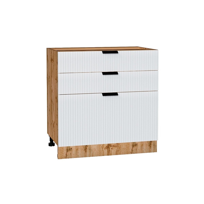 Шкаф нижний с 3-мя ящиками Евро Лайн