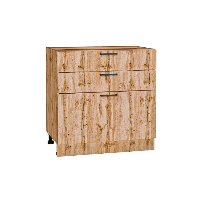 Шкаф нижний с 3-мя ящиками Флэт