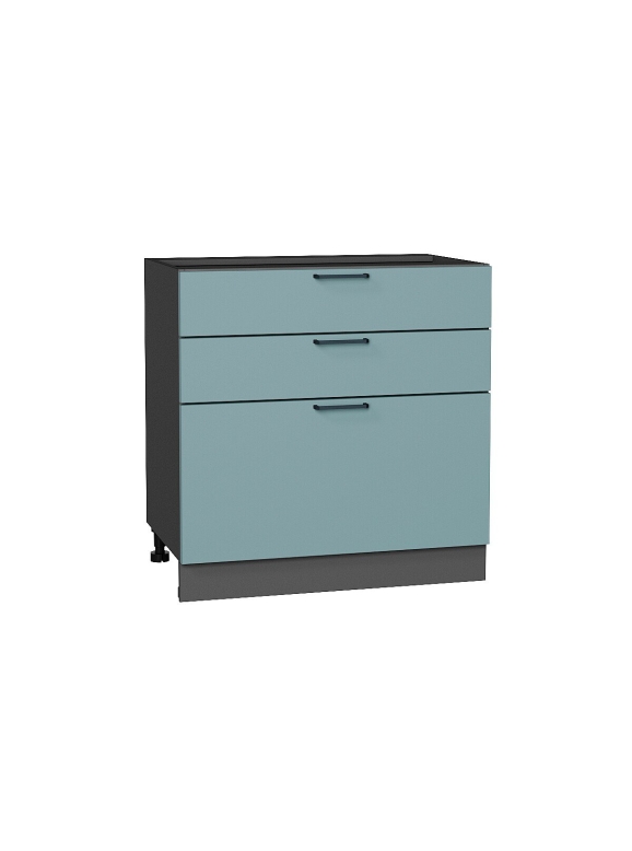 Шкаф нижний с 3-мя ящиками Флэт