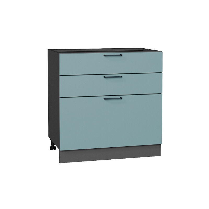 Шкаф нижний с 3-мя ящиками Флэт