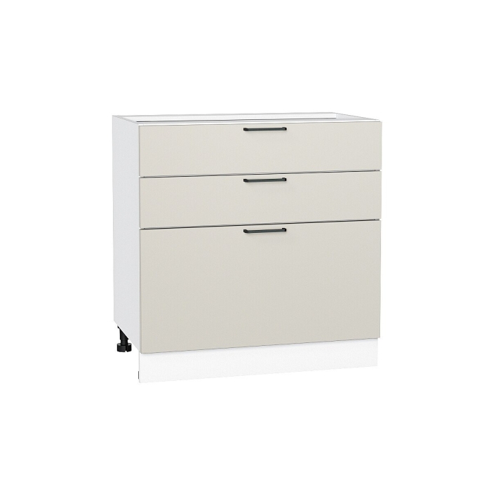 Шкаф нижний с 3-мя ящиками Флэт