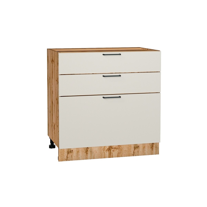 Шкаф нижний с 3-мя ящиками Флэт