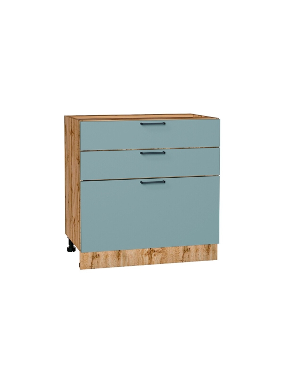 Шкаф нижний с 3-мя ящиками Флэт