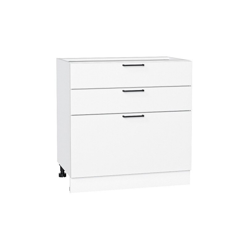 Шкаф нижний с 3-мя ящиками Флэт