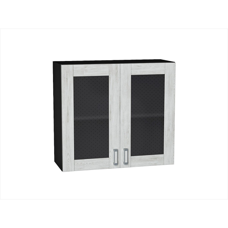 Шкаф верхний с 2-мя остекленными дверцами Лофт