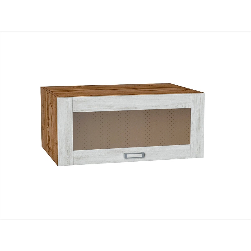 Шкаф верхний горизонтальный остекленный глубокий Лофт