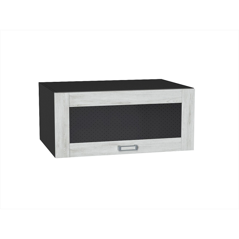 Шкаф верхний горизонтальный остекленный глубокий Лофт