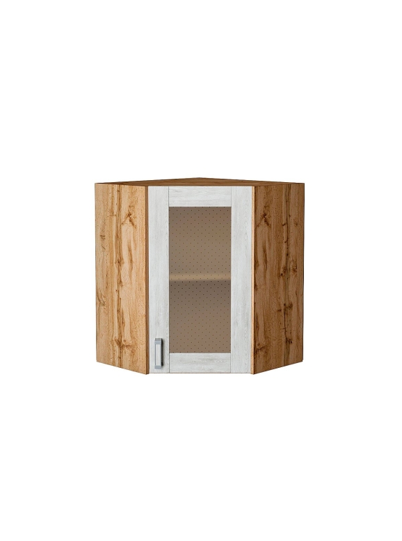 Шкаф верхний угловой остекленный Лофт