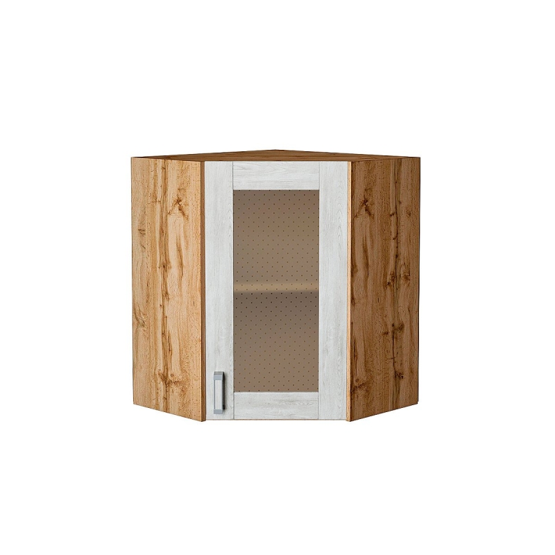 Шкаф верхний угловой остекленный Лофт