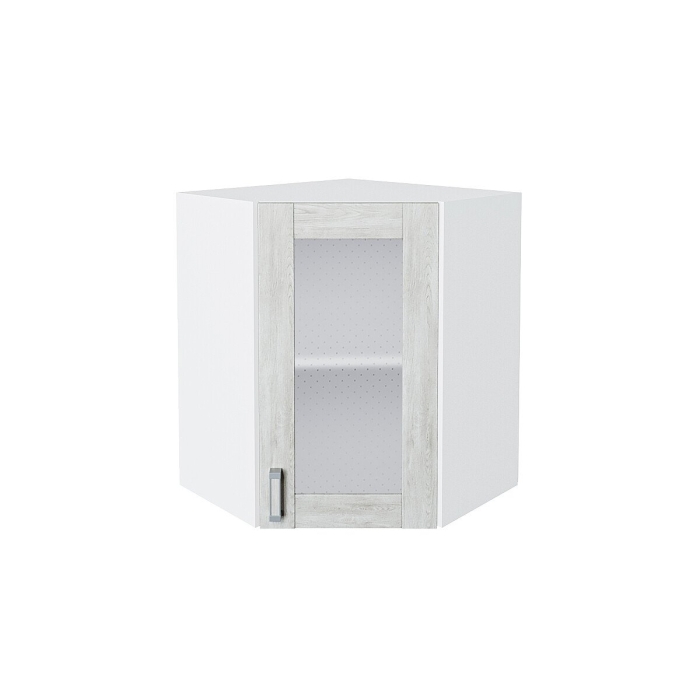 Шкаф верхний угловой остекленный Лофт