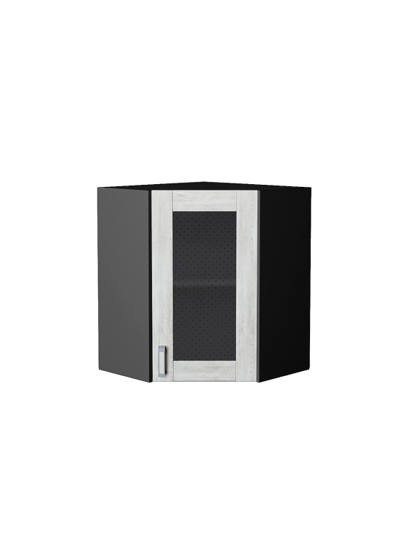 Шкаф верхний угловой остекленный Лофт